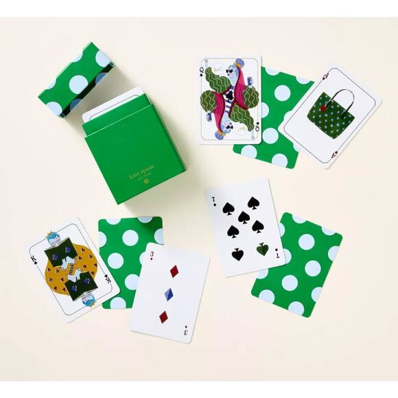 Kate Spade New York x Target Waterproof Deck of Cards Green - NEW - Picture 6 of 6